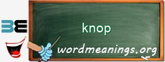WordMeaning blackboard for knop
